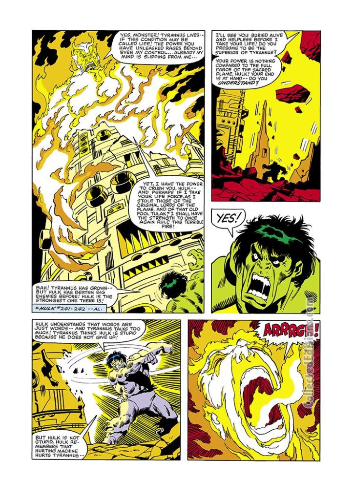 Incredible Hulk #243, pg. 3; pencils and inks, Sal Buscema, Tyrannus