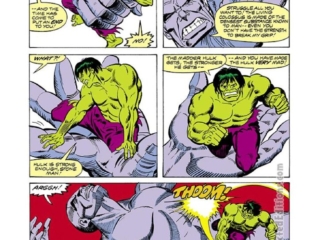 Incredible Hulk #244, pg. 10; pencils, Carmine Infantino; inks, Mike Esposito; It the Living Colossus