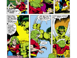Incredible Hulk Annual #7, pg. 4; pencils, John Byrne; inks, Bob Layton Incredible Hulk Annual #7, pg. 4; pencils, John Byrne; inks, Bob Layton