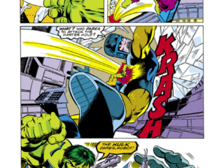 Incredible Hulk Annual #7, pg. 34; pencils, John Byrne; inks, Bob Layton Incredible Hulk Annual #7, pg. 34; pencils, John Byrne; inks, Bob Layton