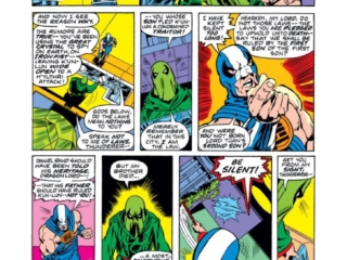 Iron Fist #6, pg. 8; pencils, John Byrne; inks, Frank Chiaramonte; The Thunderer, Dragon Lord