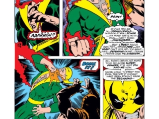 Iron Fist #10, pg. 15; pencils, John Byrne; inks, Dan Adkins