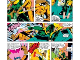 Iron Fist #15, pg. 8; pencils, John Byrne; inks, Dan Green; Wolverine