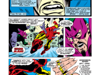 Iron Man #69, pg. 5; pencils, George Tuska; inks, Mike Esposito; Mandarin