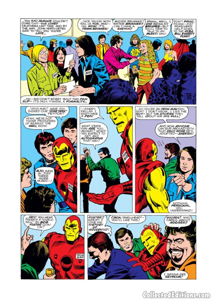 Iron Man #72, pg. 8; pencils, George Tuska; inks, Vince Colletta; San Diego Comic-Con