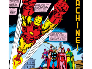 Iron Man #74, pg. 1; pencils, Arvell Jones, Keith Pollard; inks, Dick Ayers