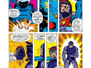 Iron Man #75, pg. 9; pencils, Arvell Jones; inks, Chic Stone