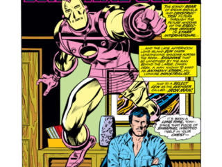 Iron Man #78, pg. 1; pencils, George Tuska; inks, Vince Colletta