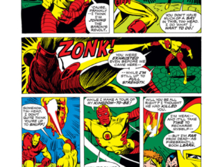 Iron Man #80, pg. 14; pencils, Chic Stone; inks, Vince Colletta