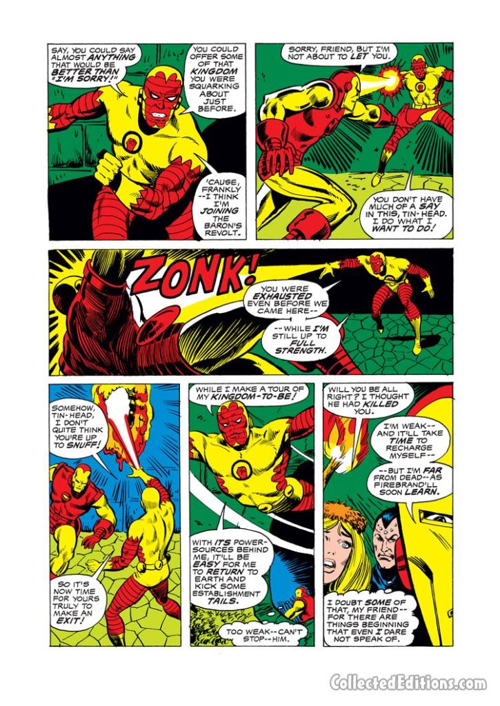 Iron Man #80, pg. 14; pencils, Chic Stone; inks, Vince Colletta
