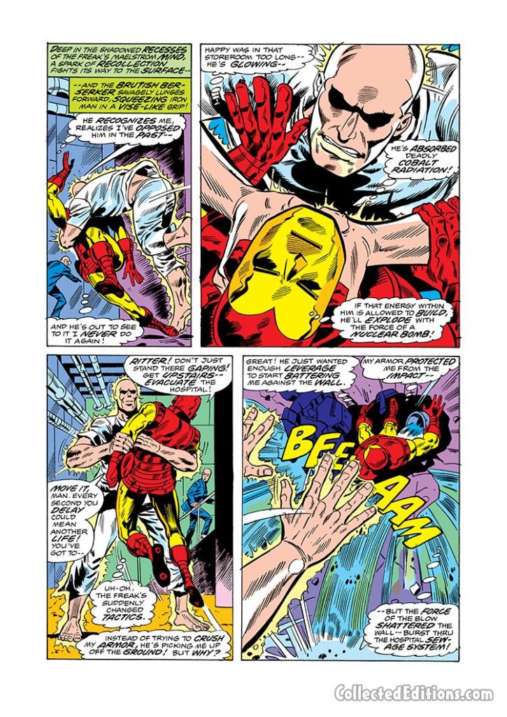 Iron Man #84, pg. 9; pencils, Herb Trimpe; inks, John Tartaglione