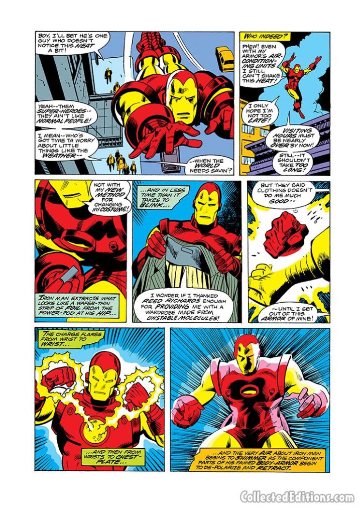 Iron Man #86, pg. 2; pencils, George Tuska; inks, Vince Colletta