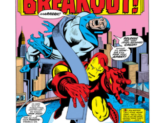 Iron Man #91, pg. 1; pencils, George Tuska; inks, Bob Layton Iron Man #91, pg. 1; pencils, George Tuska; inks, Bob Layton