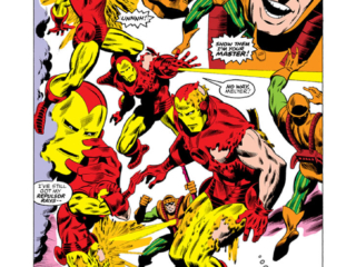 Iron Man #92, pg. 8; pencils, George Tuska; inks, Jack Abel Iron Man #92, pg. 8; pencils, George Tuska; inks, Jack Abel, Melter