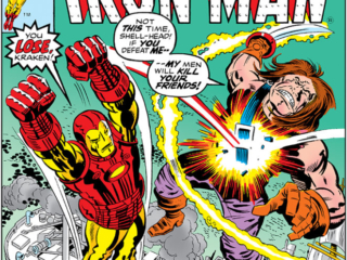 Iron Man #93 cover; pencils, Jack Kirby; inks, Al Milgrom Iron Man #93 cover; pencils, Jack Kirby; inks, Al Milgrom