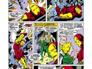 Iron Man #95, pg. 2; pencils, George Tuska; inks, Don Perlin