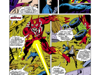 Iron Man #98, pg. 7; pencils, George Tuska; inks, Don Perlin; Sunfire