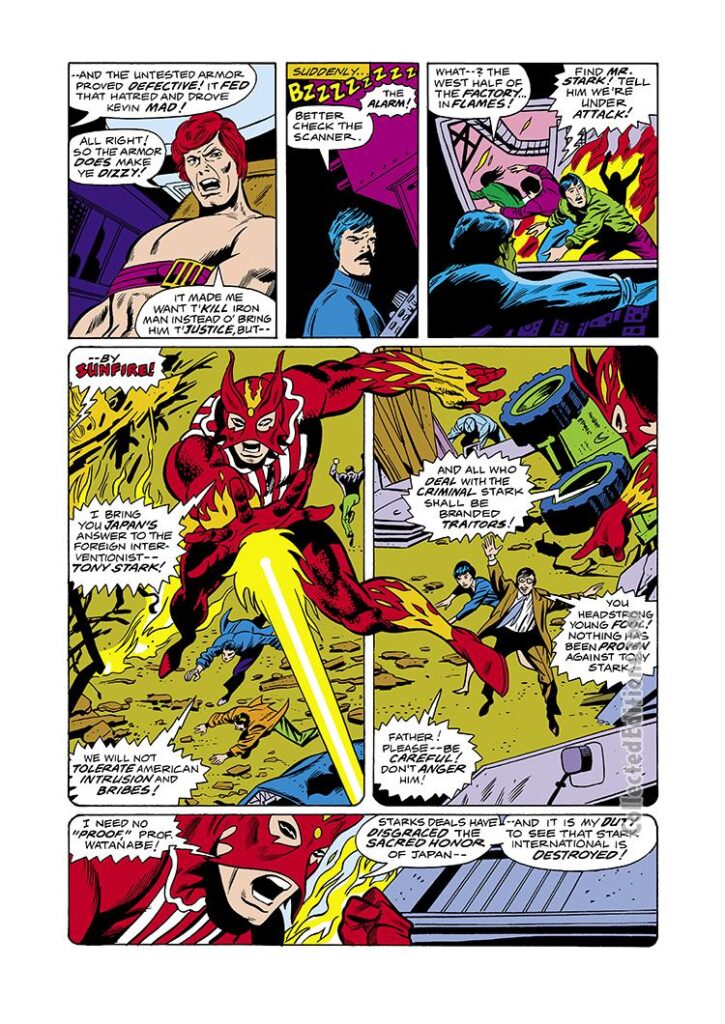 Iron Man #98, pg. 7; pencils, George Tuska; inks, Don Perlin; Sunfire