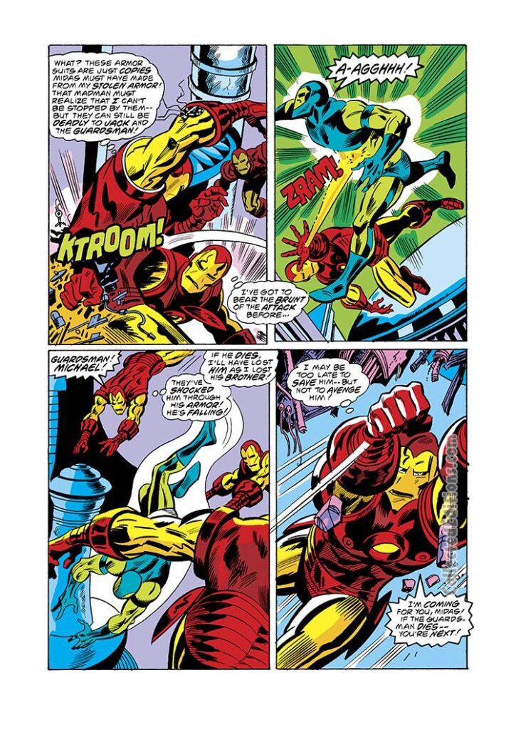 Iron Man #106, pg. 13; pencils, George Tuska; Guardsman