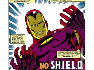 Iron Man #119, pg. 1; layouts, John Romita Jr.; pencils and inks, Bob Layton; No SHIELD to protect me