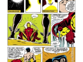 Iron Man #121, pg. 5; layouts, John Romita Jr.; pencils and inks, Bob Layton; Namor the Sub-Mariner