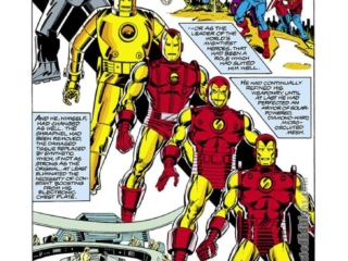 Iron Man #122, pg. 16; pencils, Carmine Infantino; inks, Bob Layton; origin