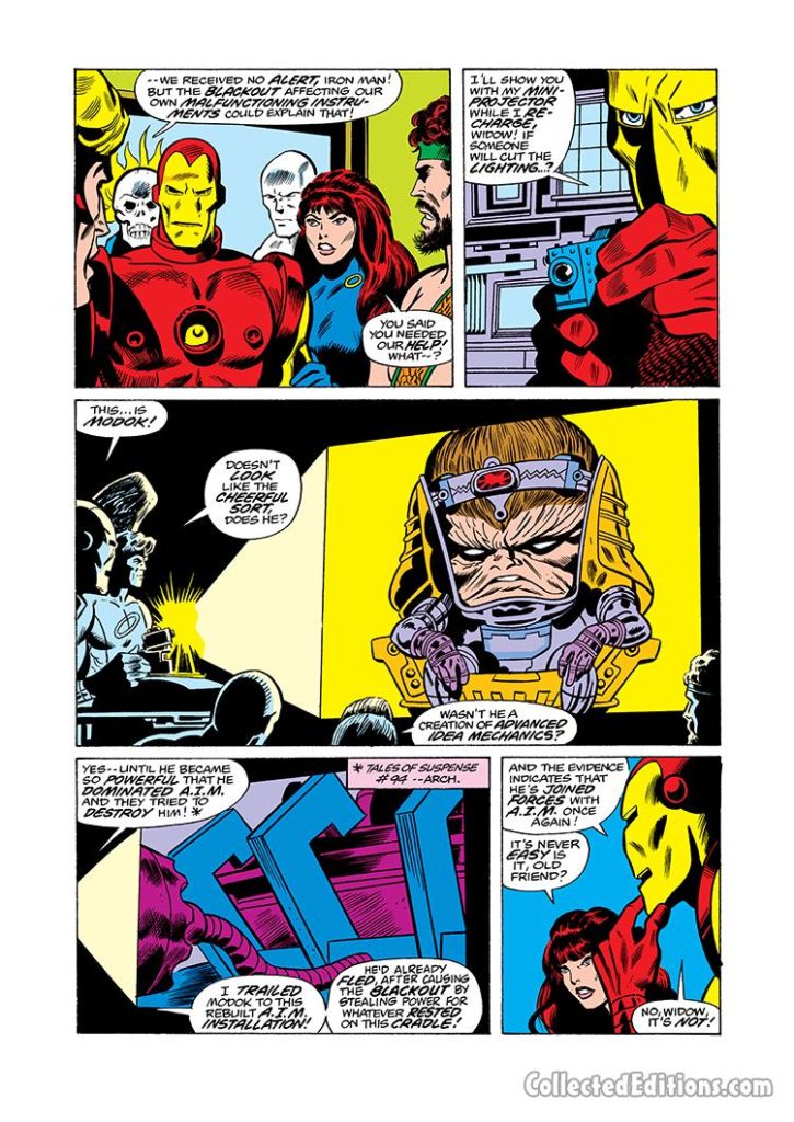 Iron Man Annual #4, pg. 9; pencils, George Tuska; inks, Don Perlin