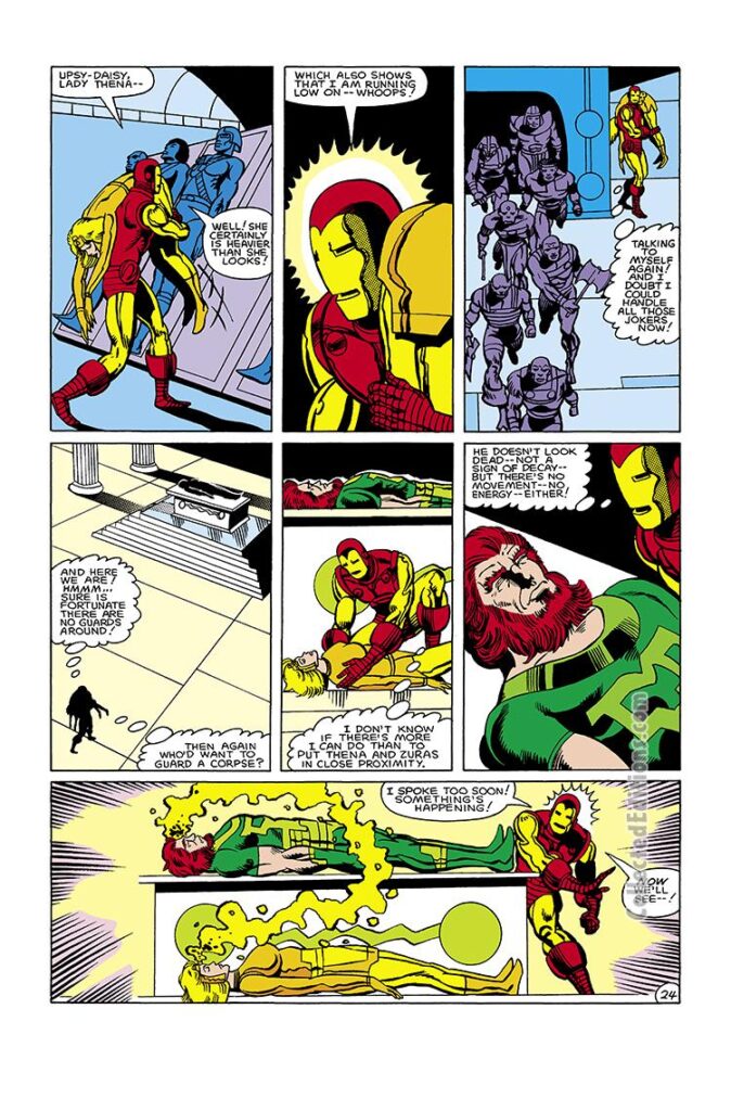 Iron Man Annual #6, pg. 24; pencils, Luke McDonnell; Eternals/Zuras
