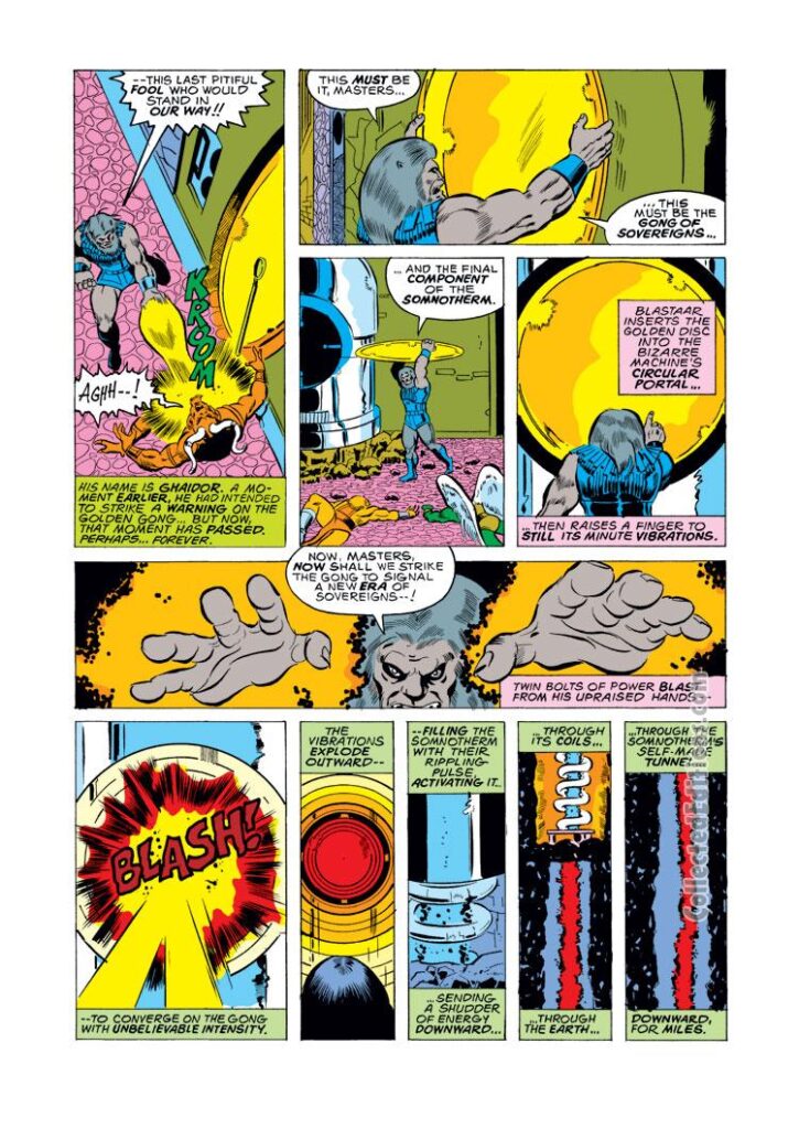 Inhumans #2, pg. 5; pencils, George Pérez; inks, Fred Kida; Blastaar