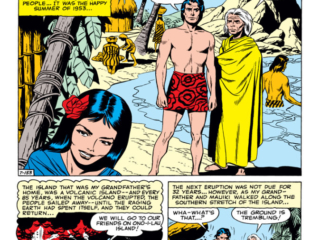 Journey Into Mystery #51. "The Creatures in the Volcano", pg. 1. Jack Kirby