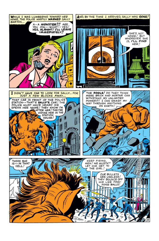 Journey Into Mystery #65. "I Am the Brute That Walks!", pg. 8. Stan Lee Jack Kirby