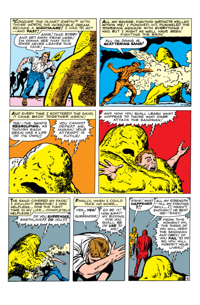 Journey Into Mystery #70. "The Sandman Cometh!", pg. 6. Jack Kirby Stan Lee