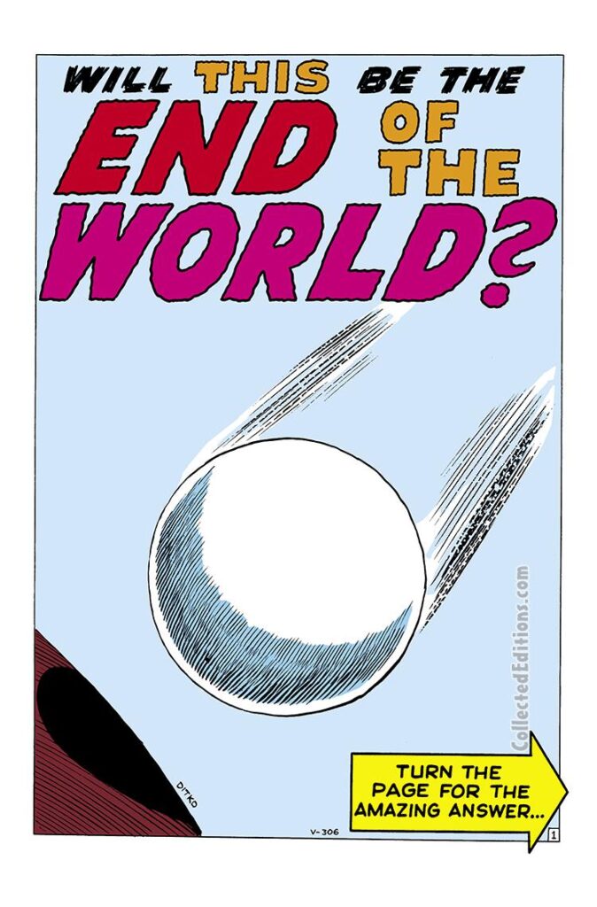 Journey Into Mystery #72, pg. 21; "Will This Be the End of the World?"; Steve Ditko