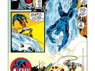 Jungle Action #6, pg. 13; pencils, Rich Buckler; inks, Klaus Janson; Death Regiments beneath Wakanda, Killmonger, waterfall