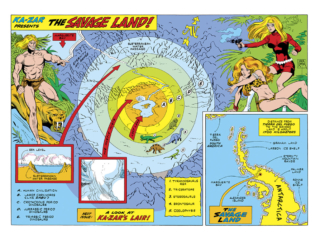 Ka-Zar #3, pgs. 10-11; pencils and inks, Mike Royer