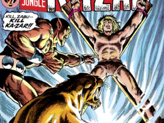 Ka-Zar #4 cover; pencils and inks, Frank Brunner