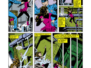 Kitty Pryde and Wolverine #1, pg. 20; pencils and inks, Al Milgrom; Shadowcat ninja