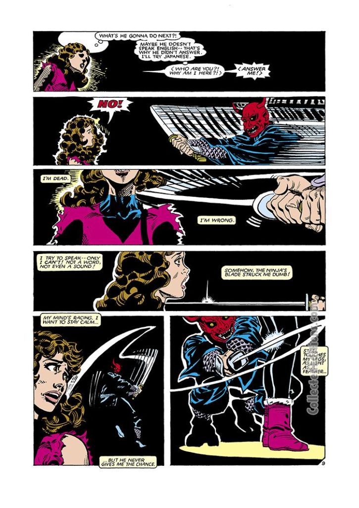 Kitty Pryde and Wolverine #2, pg. 9; pencils and inks, Al Milgrom
