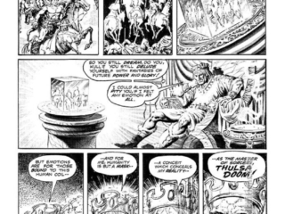 Kull and the Barbarians #2; &ldquo;Teeth of the Dragon&rdquo;, pg. 8; pencils and inks, Jess Jodloman, Thulsa Doom