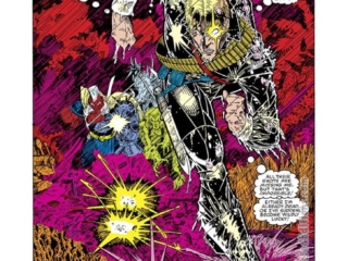Longshot #1, pg. 1; pencils; Arthur Adams; inks, Bill Anderson, Whilce Portacio; A Man Without a Past, Ann Nocenti