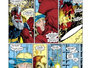 Longshot #3, pg. 19; pencils; Arthur Adams; inks, Whilce Portacio; Quark, Gog, Magog