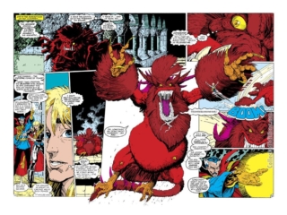 Longshot #5, pgs. 19-20; pencils; Arthur Adams; inks, Whilce Portacio; Doctor Strange, Gog