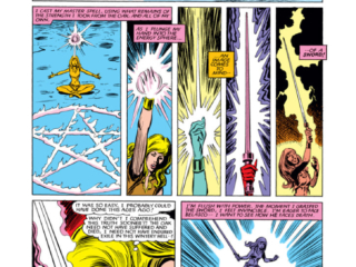 Magik #4, pg. 14; pencils, Sal Buscema; inks, Tom Palmer; Illyana Darkchylde