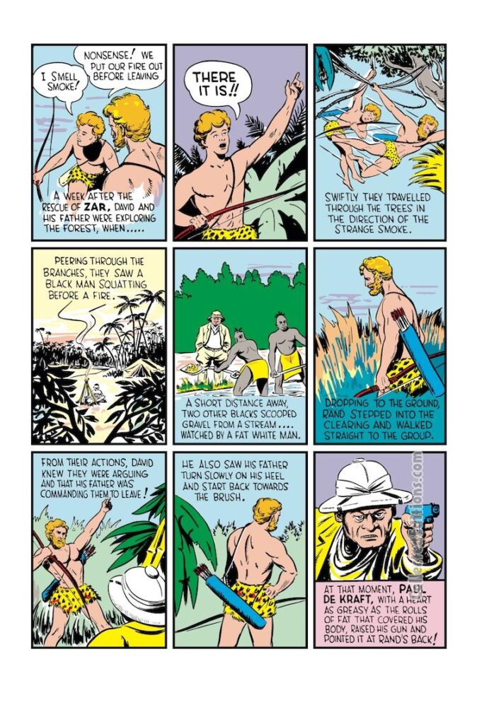 Marvel Comics #1, pg. 60; pencils and inks, Ben Thompson; Ka-Zar/Paul de Kraft/jungle comics/Golden Age/Timely