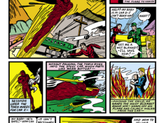 Marvel Mystery Comics #3, pg. 6; "The Human Torch", Carl Burgos, Golden Age Timely Comics
