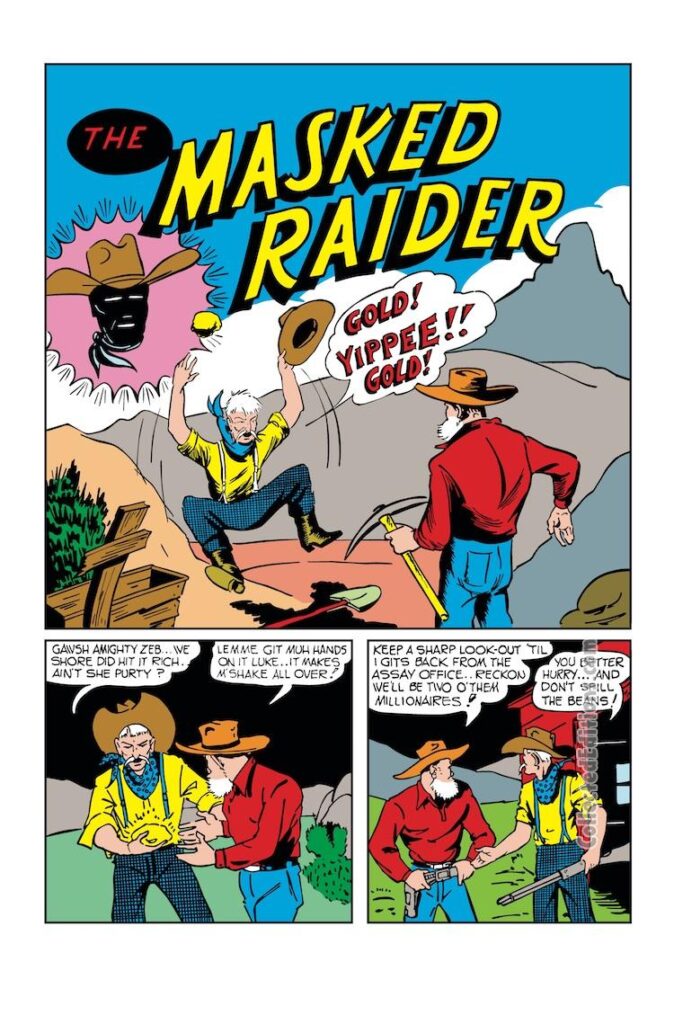 Marvel Mystery Comics #4, pg. 31; pencils and inks, Al Anders/Jim Gardley/The Masked Raider/Timely Western/cowboys and outlaws