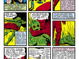Marvel Mystery Comics #4; "The Human Torch"; Carl Burgos, Green Flame, Golden age