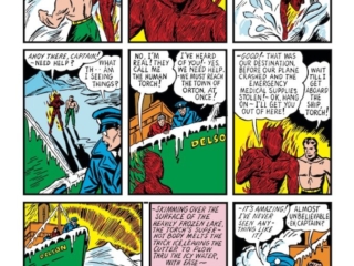 Marvel Mystery Comics #5, pg. 7; pencils and inks, Carl Burgos/Golden Age Human Torch