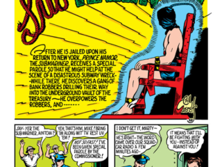 Marvel Mystery Comics #6, pg. 21; "Prince Namor, the Sub-Mariner"; Bill Everett, electric chair