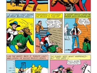 Marvel Mystery Comics #7, pg. 36; pencils and inks, William Allison; The Masked Raider/Timely Western/Golden Age